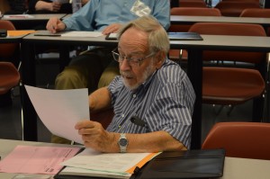 Ron Blicq performs one of the roles in a difficult conversation.