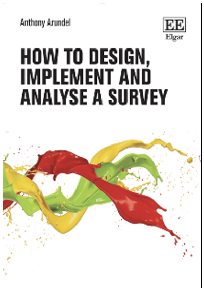 book cover for "How to Design, Implement, and Analyse a Survey" by Anthony Arundel